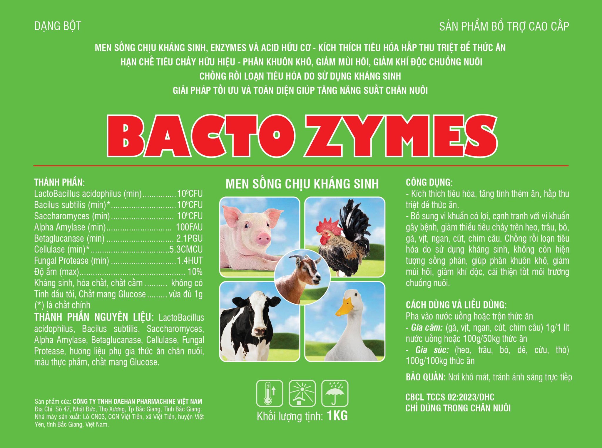 Ảnh sản phẩm BACTO ZYMES Men sống chịu kháng sinh