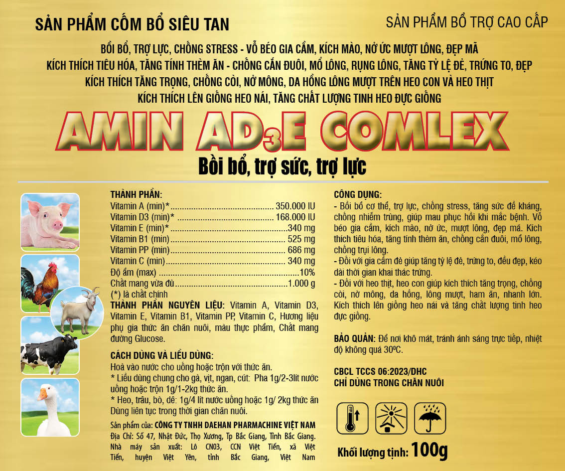 Ảnh sản phẩm AMIN AD3E COMLEX (Dạng cốm siêu tan)
