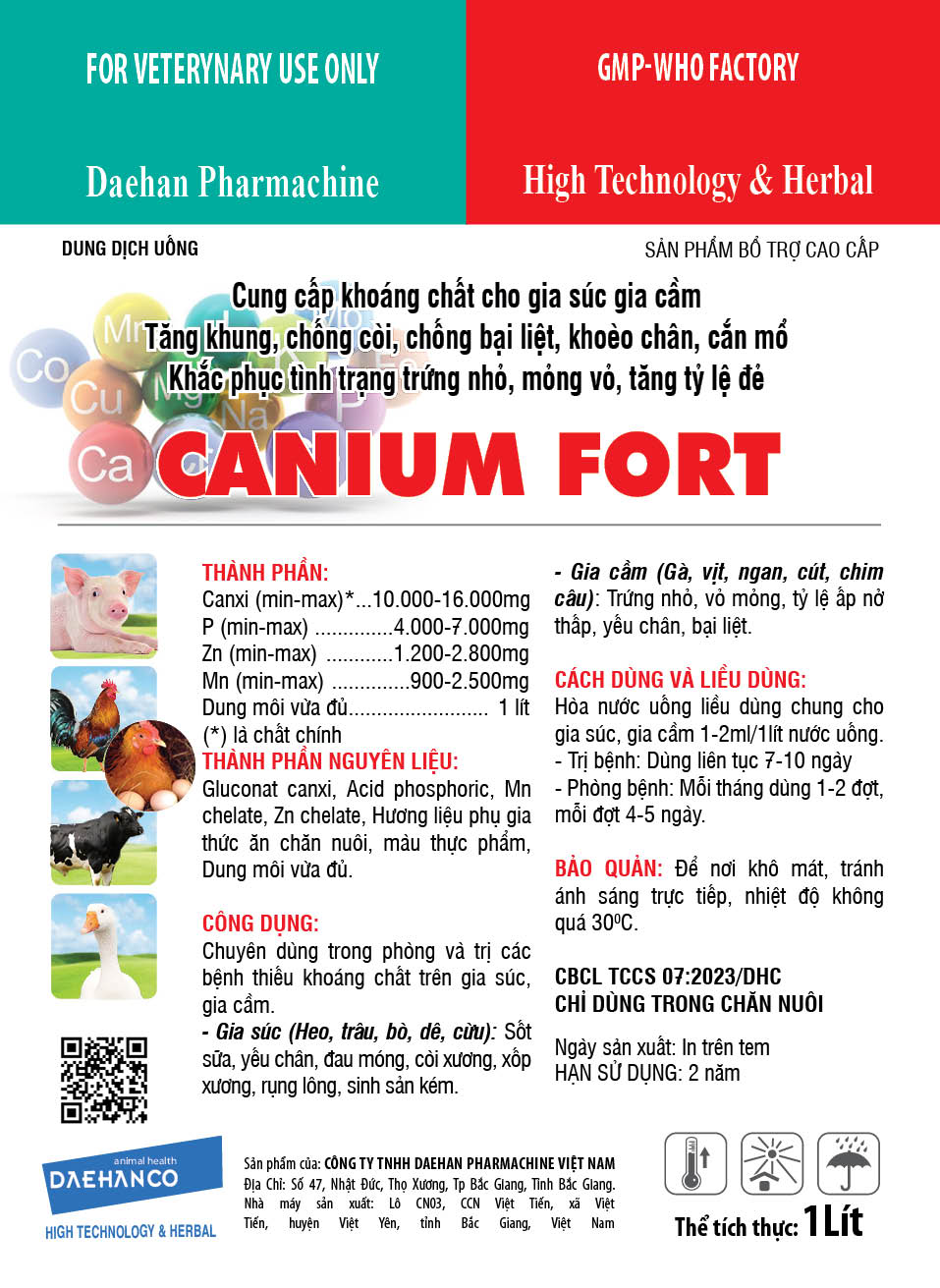 Ảnh sản phẩm CANIUM FORT  (Bổ sung khoáng)
