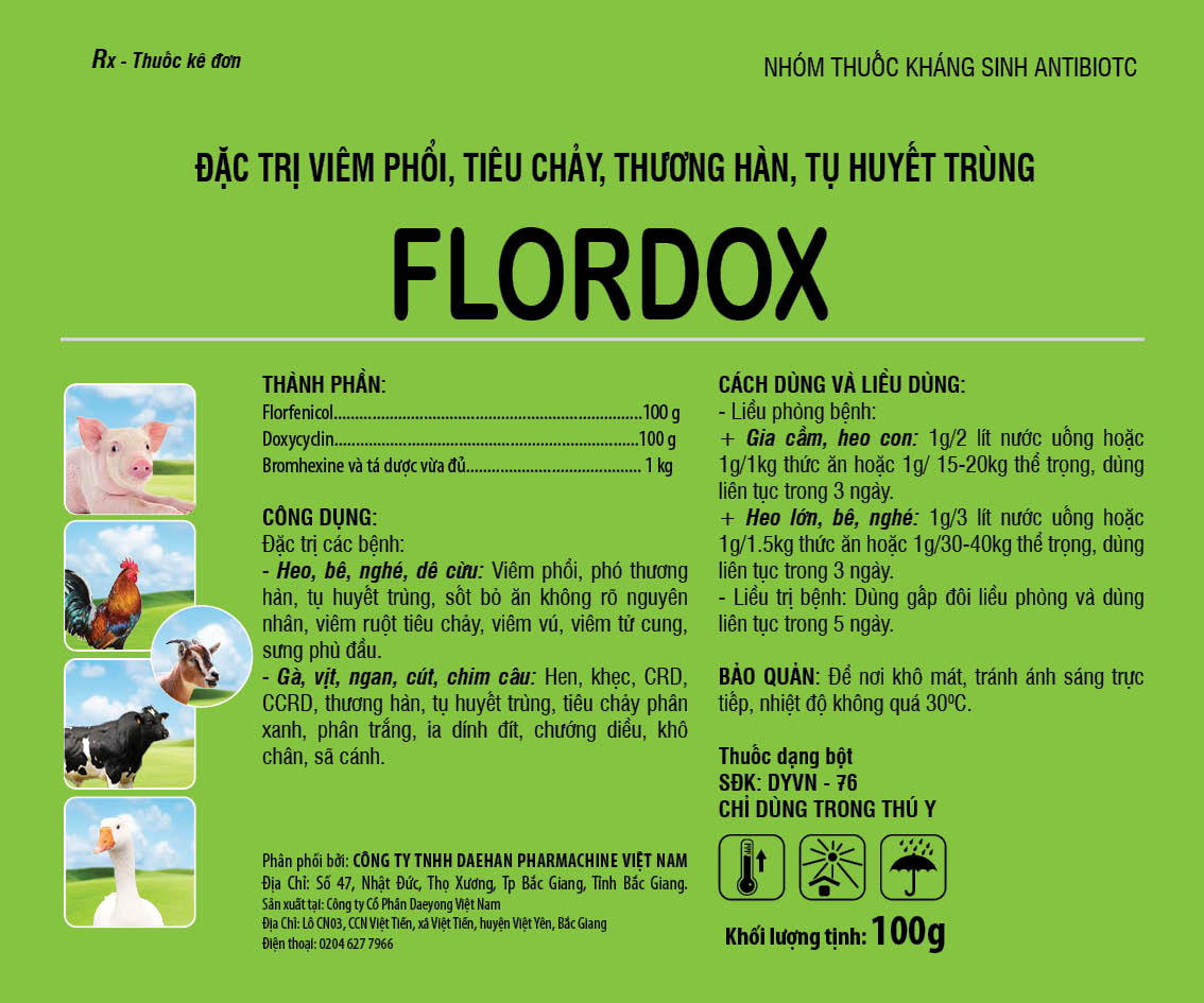 Ảnh sản phẩm FLORDOX Bột hòa tan